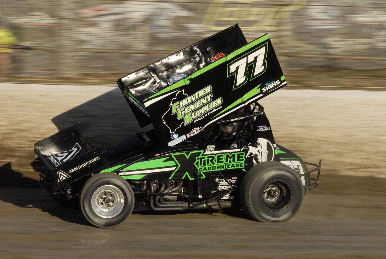 Xtreme Garden Care sponsored sprintcar racing in the Northern Territory